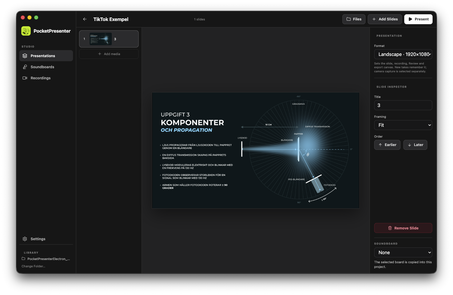 PocketPresenter presentation editor